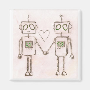 "Roboter in der Liebe" Magnet
