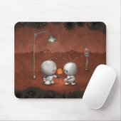 Roboter in der Liebe Mousepad (Mit Mouse)