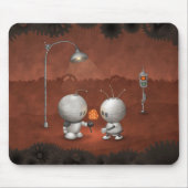 Roboter in der Liebe Mousepad (Vorne)
