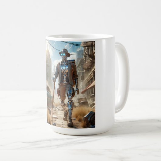 Roboter in Ghost Town Kaffeetasse (VorderseiteRechts)