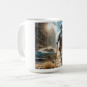 Roboter in Ghost Town Kaffeetasse (Vorderseite Links)