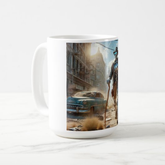 Roboter in Ghost Town Kaffeetasse (Vorderseite Links)