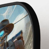 Roboter in Ghost Town Pickleball Schläger (Linke Seite)