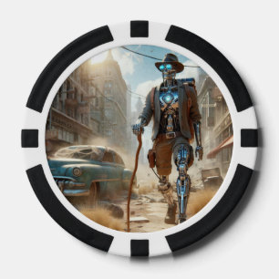 Roboter in Ghost Town Pokerchips