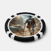 Roboter in Ghost Town Pokerchips (Einzeln)