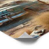 Roboter in Ghost Town Poster (Ecke)