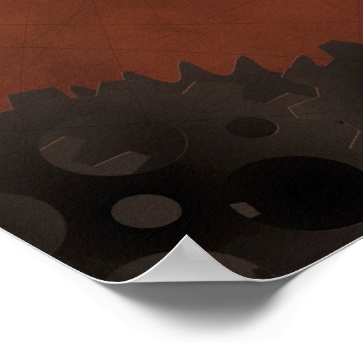 Roboter in Liebe Poster (Ecke)