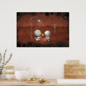 Roboter in Liebe Poster (Küche)
