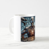 Roboter-Ingenieur Kaffeetasse (Vorderseite Links)