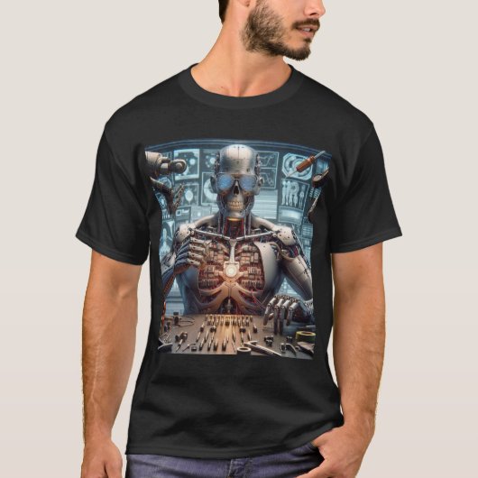 Roboter-Ingenieur T-Shirt (Vorderseite)
