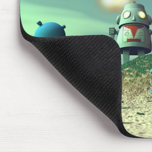 Roboter-Invasion von über V2 Mousepad (Ecke)