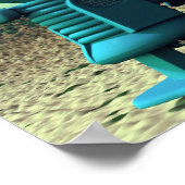 Roboter-Invasion von über V2 Poster (Ecke)