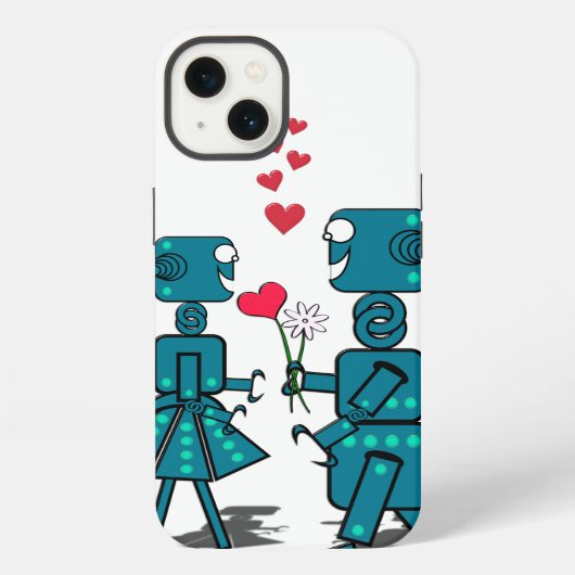 Roboter iPhone Hülle (Rückseite)