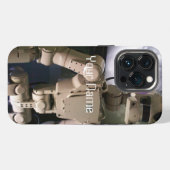 Roboter iPhone Hülle (Rückseite (Horizontal))