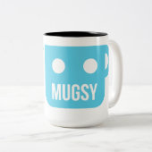 Roboter-Kaffee für alle Zweifarbige Tasse (VorderseiteRechts)