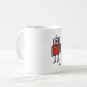 Roboter-Kaffee-Tasse Kaffeetasse (Vorderseite Links)
