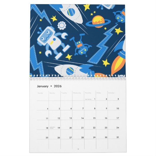 Roboter Kalender (Jan 2026)