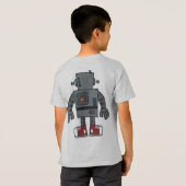 Roboter-Kind T-Shirt (Schwarz voll)