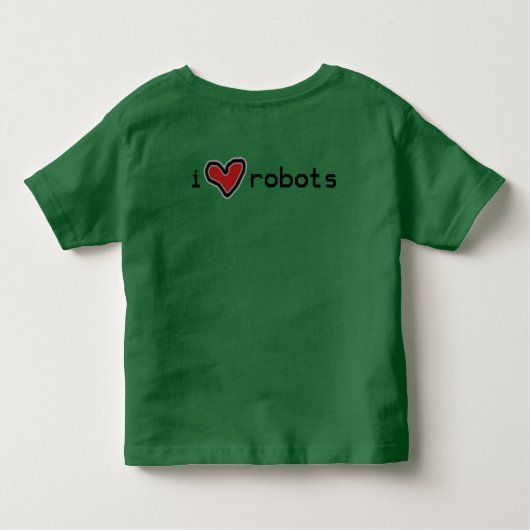 Roboter Kleinkind T-shirt (Rückseite)