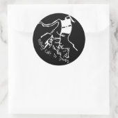 Roboter können keine Medikamentenaufkleber machen Runder Aufkleber (Tasche)