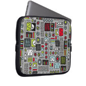 Roboter-Kontrollen 3000 Laptopschutzhülle (Vorne Rechts)