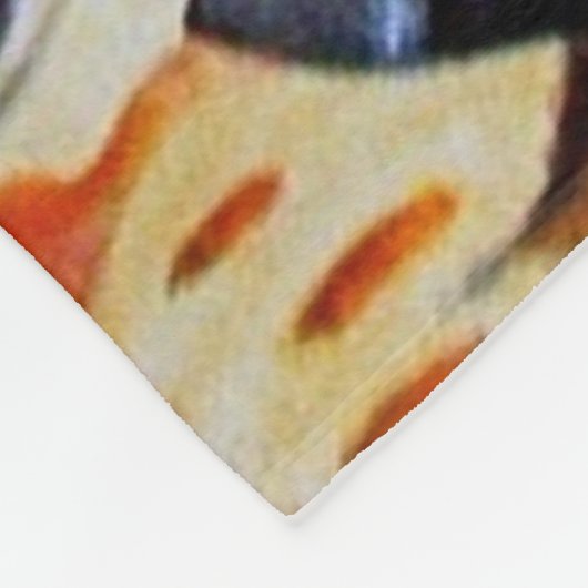 ROBOTER-KUNST-FLEECE-DECKE FLEECEDECKE (Ecke)