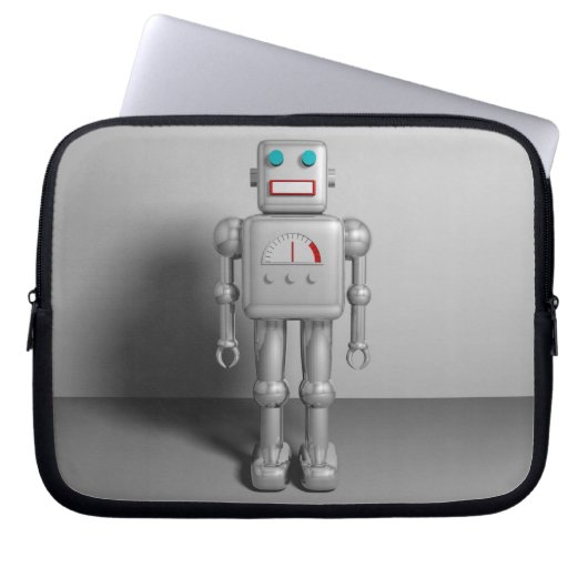 Roboter Laptopschutzhülle (Vorderseite)