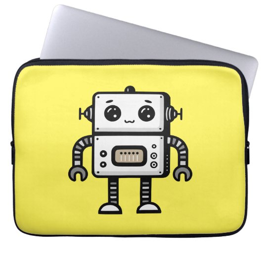 Roboter Laptopschutzhülle (Vorderseite)