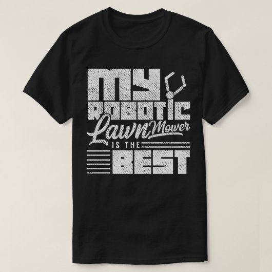 Roboter-Lawnmower T-Shirt (Design vorne)