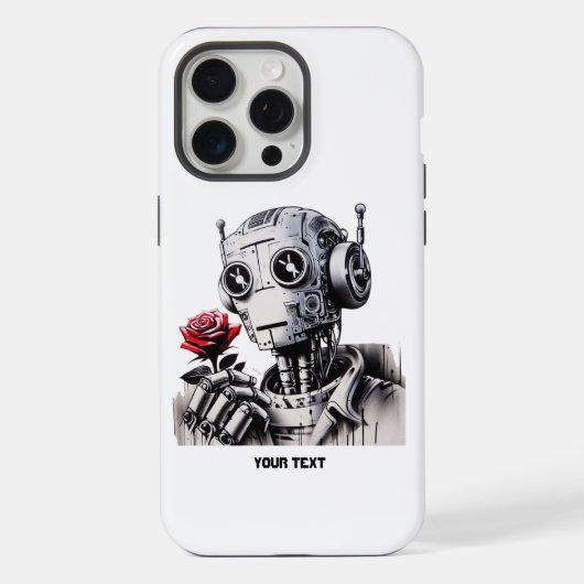 Roboter-Liebe 01 iPhone Hülle (Rückseite)