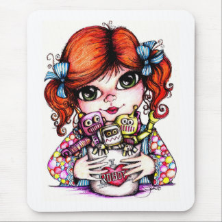 Roboter-Liebe Mousepad