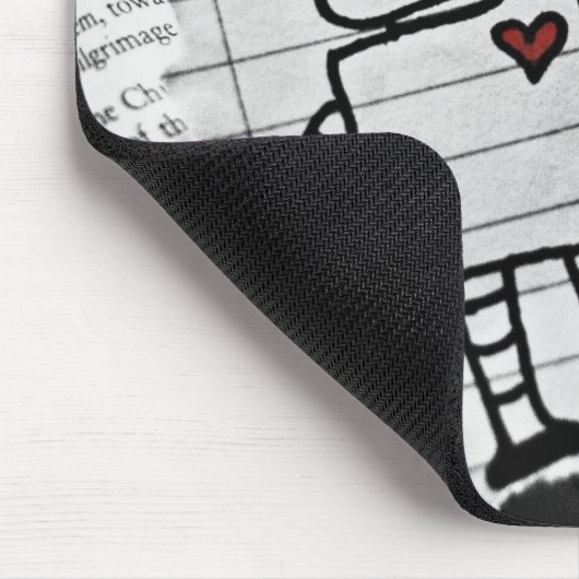 Roboter-Liebe Mousepad (Ecke)