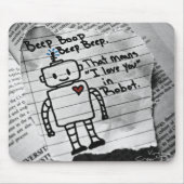 Roboter-Liebe Mousepad (Vorne)
