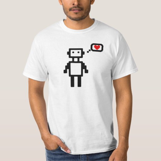Roboter-Liebe T-Shirt (Vorderseite)