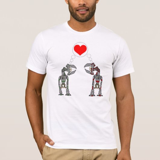 Roboter-Liebe T-Shirt (Vorderseite)