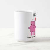 Roboter-Liebe-Tasse Kaffeetasse (Mittel)