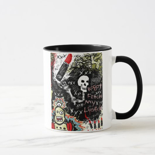Roboter-Lippenstift-Tasse Tasse (Rechts)