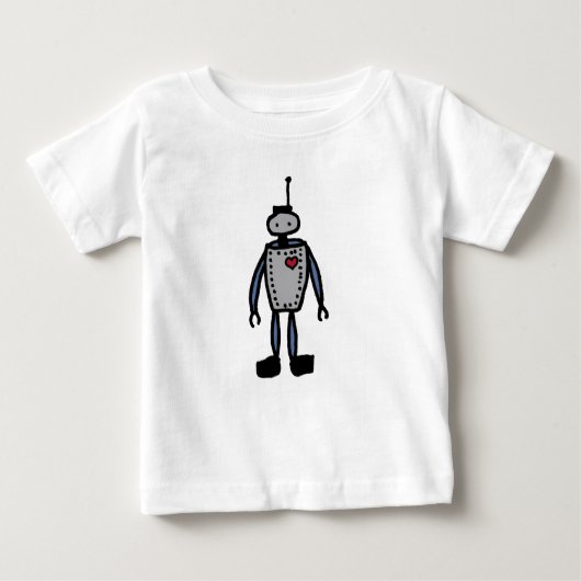 Roboter Love baby or kid Romper Baby T-shirt (Vorderseite)
