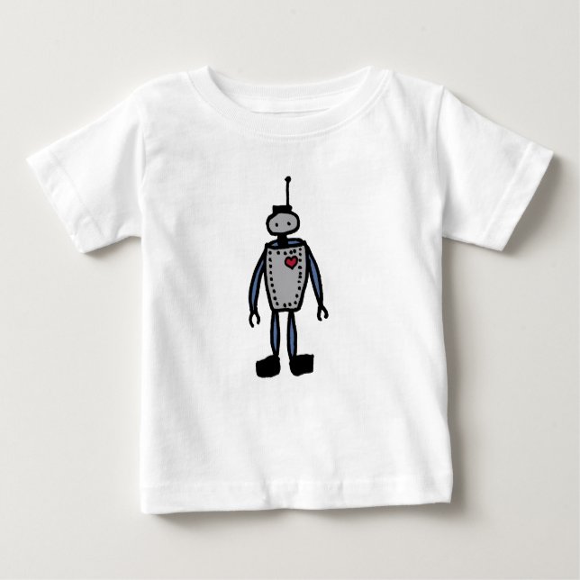 Roboter Love baby or kid Romper Baby T-shirt (Vorderseite)
