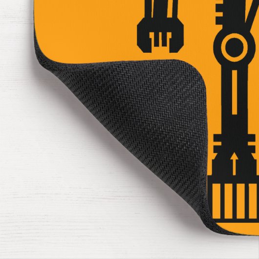 Roboter M I (iRobot) - Orange Mousepad (Ecke)