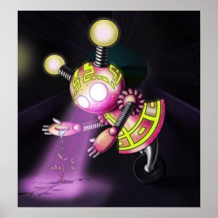 Roboter Mädchen Poster