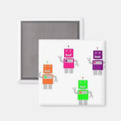 Roboter Magnet (Vorderseite/Rückseite)