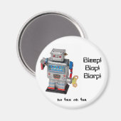 Roboter Magnet (Vorderseite/Rückseite)
