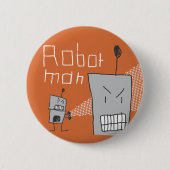 Roboter-Mann Button (Vorderseite)