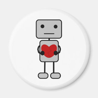 Roboter mit Herz Magnet