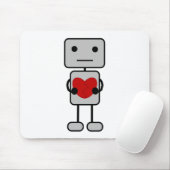 Roboter mit Herz Mousepad (Mit Mouse)