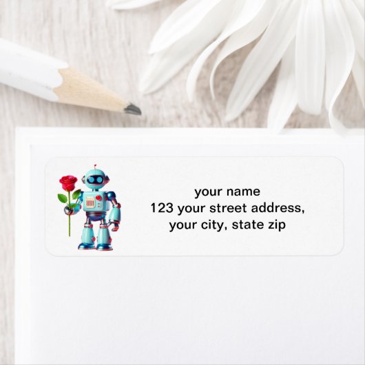 Roboter mit Rose (Insitu)