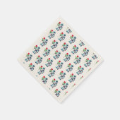 Roboter mit Rose Serviette (Ecke)