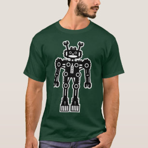 Roboter Mk I - (weiße Kontur) - Maßgeschneidert T-Shirt
