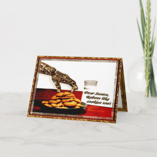 Roboter mögen Plätzchen Feiertagskarte